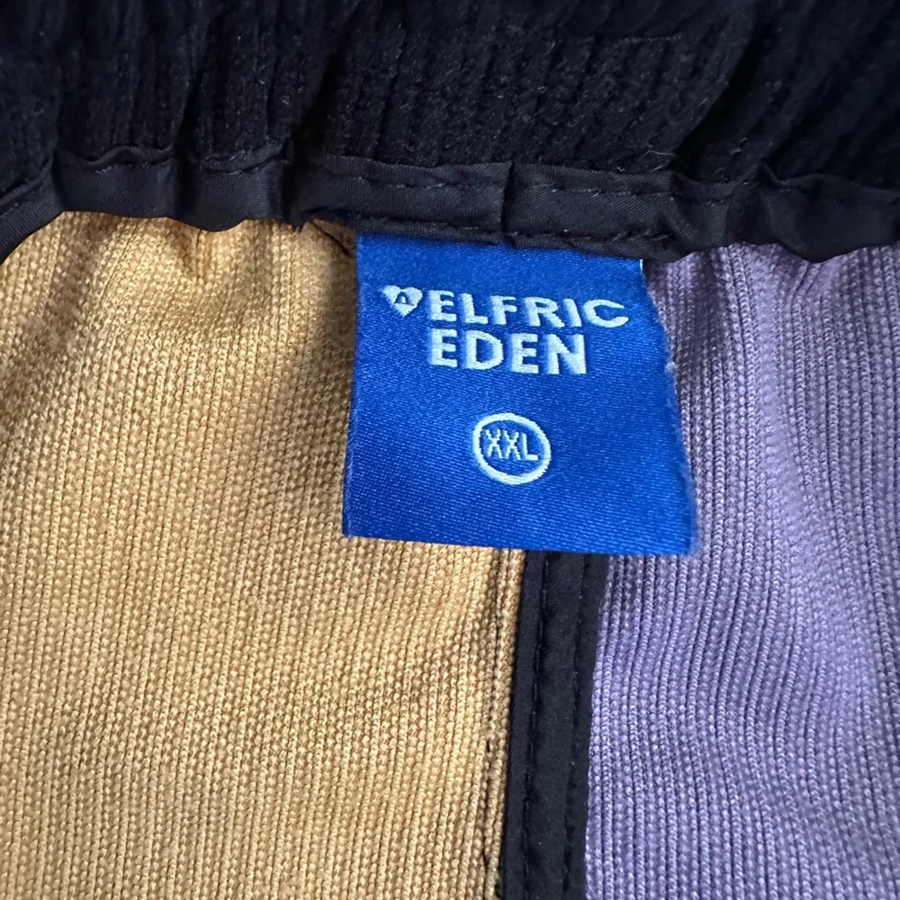 Aelfric Eden ColorBlock Corduroy Patchwork Cargo Streetwear Skater Pants XXL - Picture 14 of 15